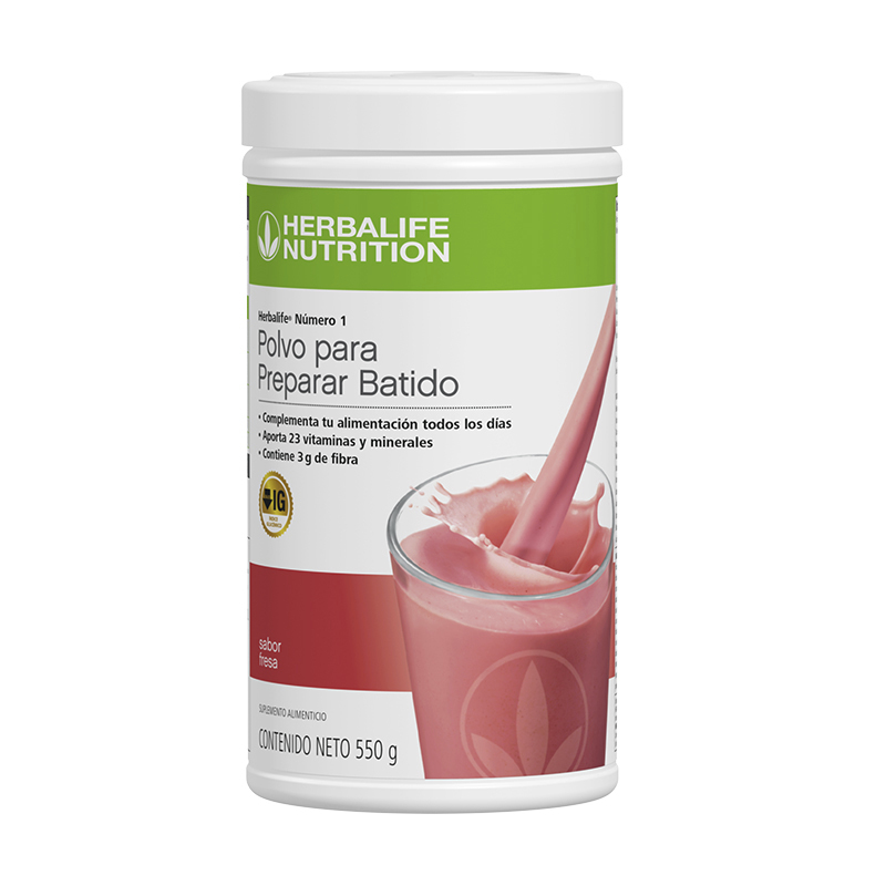 batido herbalife fresa